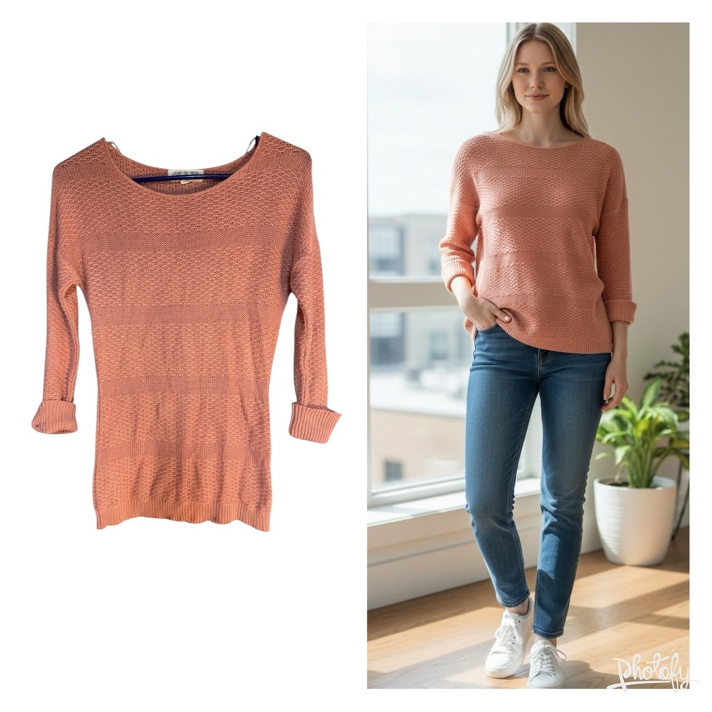 Pink Rose Women's Coral‎ Knit Sweater